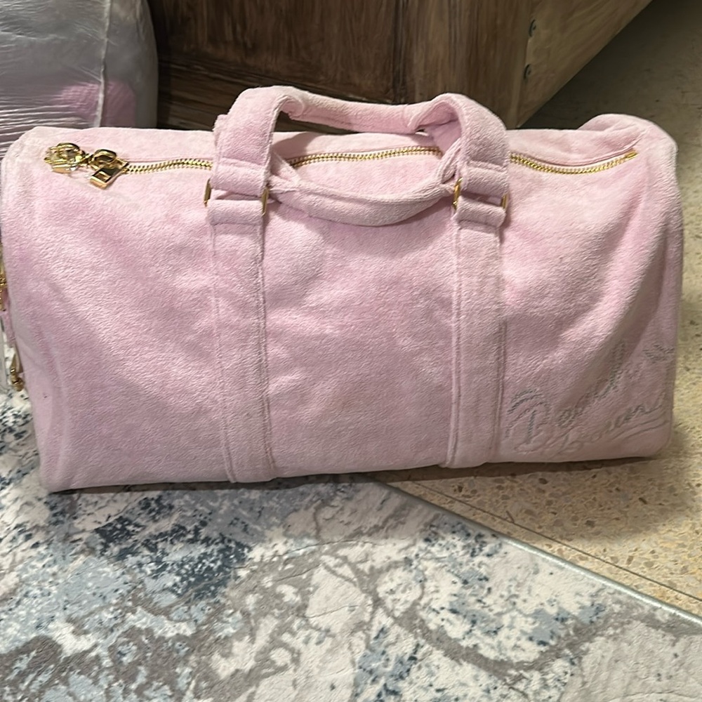 stoney clover terry embroidered beach bound duffel bag